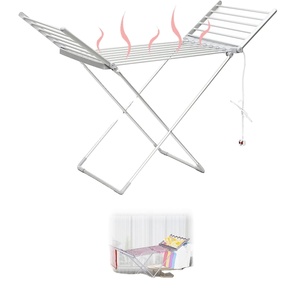 Séchoir Électrique Pliable d'Intérieur avec Contrôle de Température, Écran Tactile, Support de Serviettes sur Pied, Chauffage Domestique, Étanche - Product Image 1