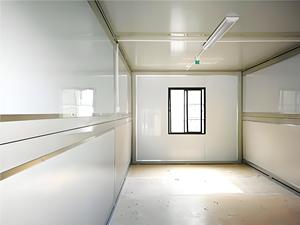 บ้านคอนเทนเนอร์เคลื่อนที่พับได้ขนาด 20 ฟุต พร้อมโครงสร้างเหล็กและผนังแบบแซนด์วิช ดีไซน์เมดิเตอร์เรเนียน กันน้ำ สำเร็จรูป - Product Image 4