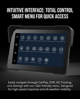 Console intelligente pour moto Zimtop 7 pouces IPS 2026 avec double caméra de tableau de bord 1080P, GPS, TPMS, 4G, CarPlay à distance, gestion de flotte B2B OEM/ODM