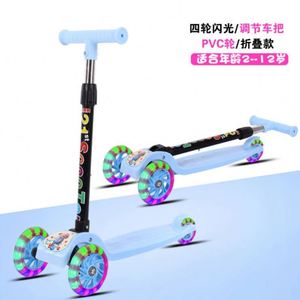 Patinete Infantil de 3 Ruedas con Luces, Ajustable en Altura y Plegable, para Niños de 2 a 12 Años - Product Image 2