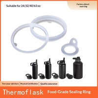 Joints d'étanchéité de rechange en silicone de qualité alimentaire pour bouteille d'eau Thermoflask 40oz, anti-fuite, joint torique, vente en gros OEM