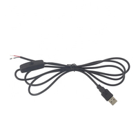 Cable de Carga USB 2.0 a USB Abierto con Interruptor Táctil de Encendido/Apagado