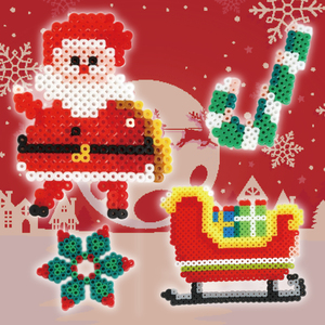 Kit de perles à repasser <span class=keywords><strong>Hama</strong></span> en plastique pour cadeau de Noël OEM multicolore 5mm pour enfants - Product Image 6