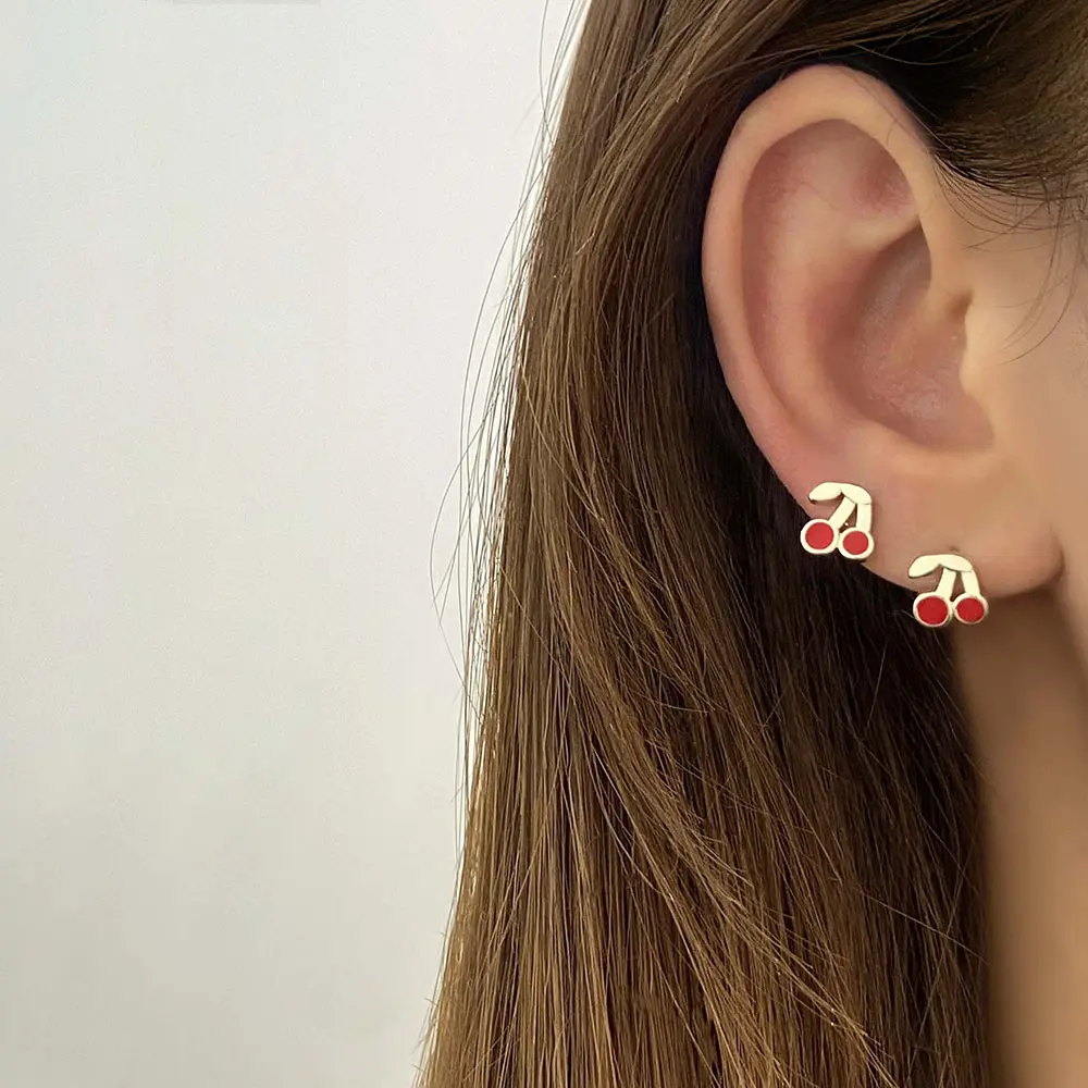 FOXI MAE180 Fashion Jewelry Boucles d'oreilles en argent sterling S925 plaqué or pour femmes pour cadeau