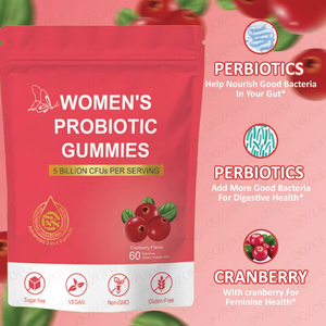 Prebiyotik kızılcık C vitamini ile OEM kadın probiyotik Gummies kadınlar için bağışıklık destek sağlık takviyesi sağlıklı teşvik - Product Image 3
