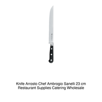 Ambrogio Sanelli 3370.023 Kochmesser zum Tranchieren, 23 cm