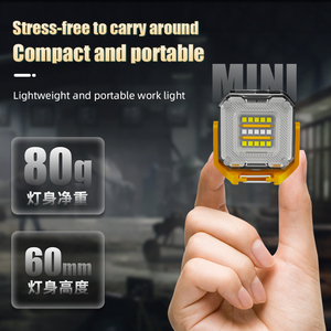 <b>USB</b> <b>Rechargeable</b> Double-Head LED Work <b>Light</b> High Power Floodlight with Waterproof ABS Lamp Body for Fishing & Camping - Product Image 3