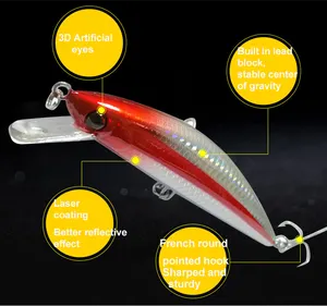 Wholesale 12cm/40g Saltwater Sea Fishing Sinking Slowly Jigging Minnow Lures Bait Wholesale Hard Lure Minnow