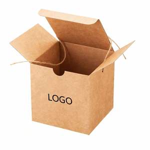 Wholesale Customizable Brown Kraft Paper <b>Gift</b> <b>Box</b> With Lid & Twine Eco-friendly Ideal for Candle & Treat Packaging - Product Image 1