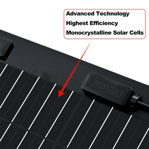 Panel Solar Flexible Negro de 100 Vatios de Alta Calidad, Personalizado por OEM Profesional - Product Image 5