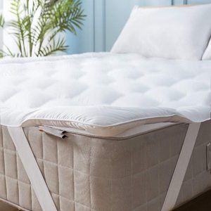 <span class=keywords><strong>Surmatelas</strong></span> en coton matelassé de bonne qualité, extensible, respirant, silencieux, doux, blanc - Product Image 1