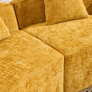 Paquete de Cartón Envasado al Vacío, Blush, Esquinas Curvas, Lovesea, Tela con Rayas Extra Grandes, Tejido Ecológico, Moderno, para Interiores - Product Image 6