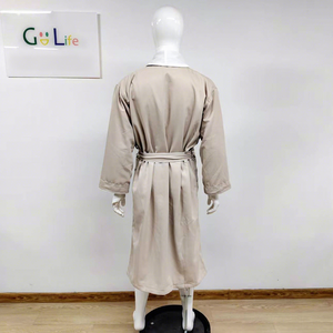 Albornoz promocional de lujo para hombre <span class=keywords><strong>Gabardina</strong></span> Batas de baño de doble capa Mujeres - Product Image 2