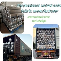 Tissu de canapé uni et jacquard, facile à nettoyer, résistant aux rayures et extensible, pour fabricants et importateurs de meubles locaux
