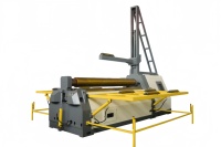 Nouvelle machine à cintrer les tôles à quatre rouleaux CNC automatique contrôlée par PLC pour l'acier inoxydable et l'acier au carbone, longueur de travail 3200 mm