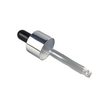 18/415 18/410 20/410 compte-gouttes en verre bouteille d'huile essentielle pipette en verre compte-gouttes en aluminium pour bouteilles