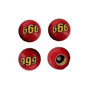 Capuchons de valve de voiture série 666 drapeau chinois 19x17,5mm ABS avec noyau en cuivre, couvercles universels anti-poussière pour pneus - Product Image 2
