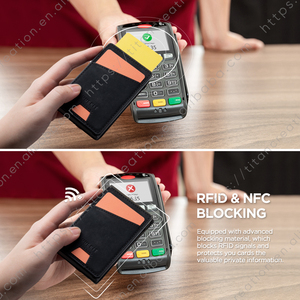 Tilonstar กระเป๋าสตางค์อะลูมิเนียมแบบมีช่องใส่บัตรเครดิต, กระเป๋าสตางค์แบบพับบางดีไซน์ทันสมัย TVC901พรีเมี่ยม