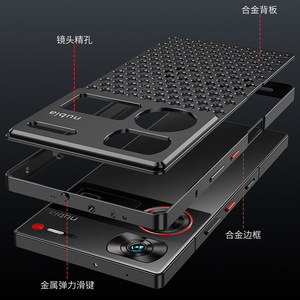 Custodia <span class=keywords><strong>Protettiva</strong></span> in Lega di Alluminio con Dissipazione del Calore per ZTE nubia Z70 Z70S Z60 <span class=keywords><strong>Ultra</strong></span> / Z60 <span class=keywords><strong>Ultra</strong></span> Leading - Product Image 3