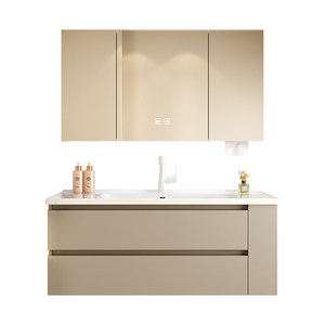 Nuevo mueble de baño con lavabo de cerámica integrado antivaho para lavarse la cara y las manos - Product Image 2