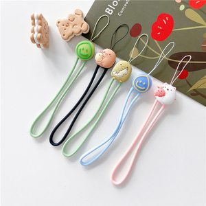 Manufacturer Wholesale Custom Color Soft Silicone Lanyard Promotional Phone Accessory