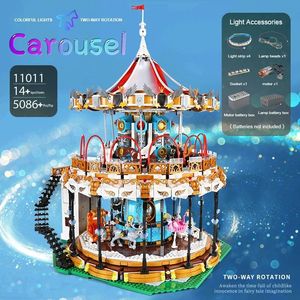 Mould King 11011 Parco Divertimenti con Giostra Motorizzata e Illuminazione di Lusso, Kit di Costruzione DIY per Bambini - Product Image 2