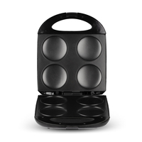 Machine à petit-déjeuner automatique antiadhésive 4 tranches pour gâteaux, muffins, mini-cupcakes et arepas