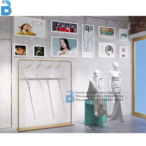 Bán lẻ cửa hàng quần áo đồ nội thất cửa hàng quần áo phù hợp cố định vải cửa hàng may mặc hiển thị tủ đứng cho cửa hàng may mặc - Product Image 2
