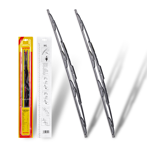 Escobillas Limpiaparabrisas para Auto, con Marco de Acero al Manganeso, Marco Metálico, Goma Natural, para Todas las Estaciones - Product Image 1