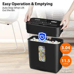 Ofitech piccola macchina trituratore carta Mini tagliacarte da scrivania trituratore per casa lavoro a brandelli carta CD - Product Image 3