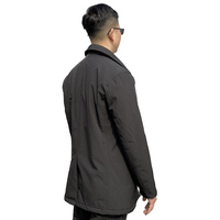 Manteau long d'hiver pour homme ALIKE, parka chaude avec col rabattu, tissu tissé collé, imperméable, coupe-vent, 100% polyester