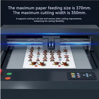 Automatische contour snijplotter F3550 platform snijmachine voor A3 PVC karton, vinyl stickers en digitale snijwerk.