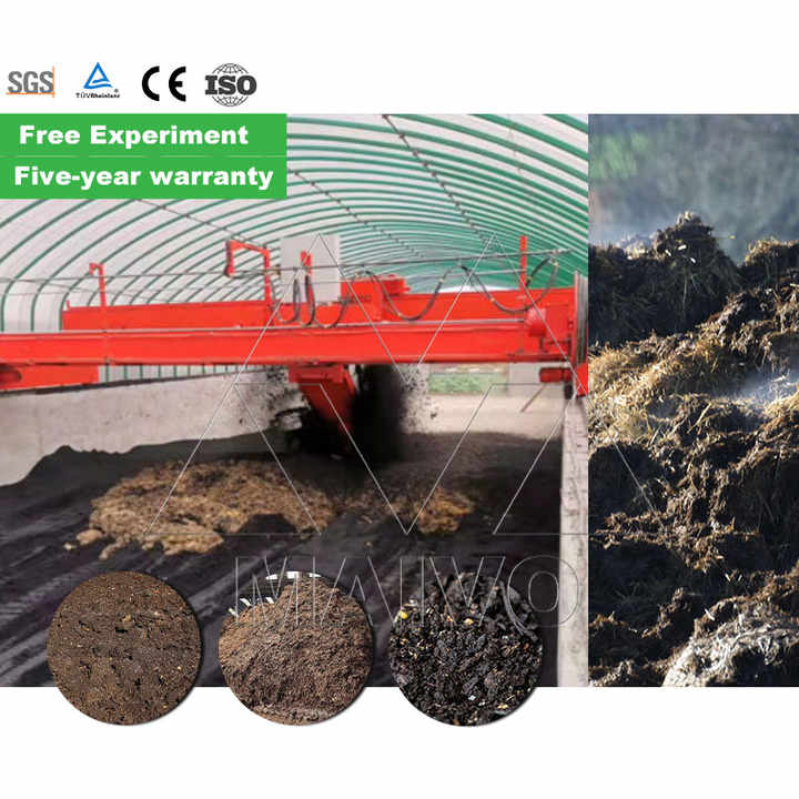 Fertilizer Machine Wheel Type Compost Turner Machine Sande Organic ...