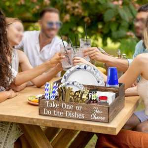 Assiette <span class=keywords><strong>en</strong></span> papier Porte-boîte <span class=keywords><strong>en</strong></span> <span class=keywords><strong>bois</strong></span> de <span class=keywords><strong>sapin</strong></span> rustique Caddy pour comptoir de cuisine Assiette <span class=keywords><strong>en</strong></span> papier <span class=keywords><strong>en</strong></span> <span class=keywords><strong>bois</strong></span> Organisateur Porte-ustensiles Boîte - Product Image 2