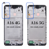 Écran flexible anti-éblouissement AMOLED de taille d'origine pour Samsung Galaxy A16/A165 4G/A166 5G écran de téléphone portable/LCD