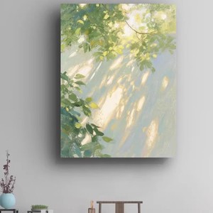 Light And Shadow <b>Plant</b> Oil Canvas Decorative Painting Rectangle White <b>Frame</b> Landscape <b>Plants</b> And Flowers Inkjet Printing - Product Image 4
