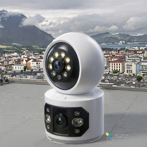 Caméra de sécurité WiFi extérieure Golens WC07K 6MP CMOS à double objectif, PTZ 360°, détection humaine IA, priorité visuelle, vision nocturne couleur, bidirectionnelle - Product Image 3