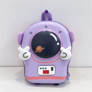 Sac à dos scolaire pour enfants, motif astronaute mignon, avec fonction lumineuse, grande capacité, en tissu Oxford imperméable et maille respirante en EVA - Product Image 2
