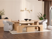 Table basse 2026 avec rangement, table basse moderne en bois pour salon, table basse à deux niveaux, design contemporain, table basse en bois