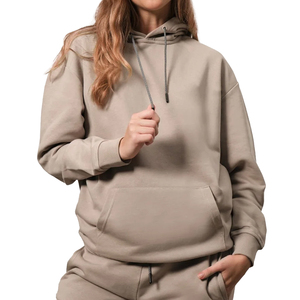 Sweat-shirt à capuche pour femme avec logo personnalisé, mélange de coton – Sweat-shirt ample et confortable pour l'automne et l'hiver - Product Image 1