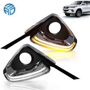 MRD Para Toyota Fortuner 2016 2017 2018 2019 Luz Diurna DRL Amarelo Turn Signal Branco Luz De Condução