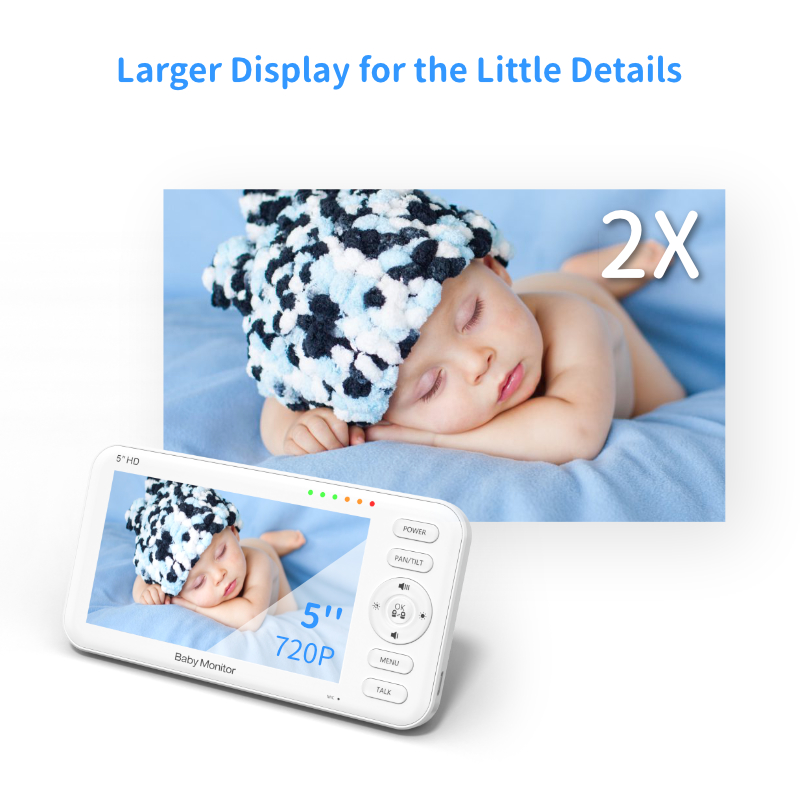 5inch good quality HD for baby stroller baby security camera baby monitor