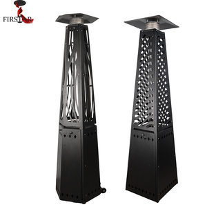 <span class=keywords><strong>Chauffage</strong></span> d'extérieur à <span class=keywords><strong>gaz</strong></span> 13KW en acier martelé noir, design moderne et luxueux, allumage par impulsions, tube en verre, <span class=keywords><strong>chauffage</strong></span> portable et efficace - Product Image 1