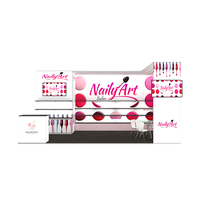 10x20ft personnalisé en aluminium portable installation étagère affichage LED comptoir foire exposition salon stand