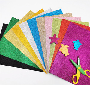 Lámina de Espuma <span class=keywords><strong>EVA</strong></span> con Purpurina de <span class=keywords><strong>Colores</strong></span>, Texturizada, Metálica, Fluorescente, Arcoíris, Lisa, Cartulina, <span class=keywords><strong>Goma</strong></span> Espuma Foamy - Product Image 4