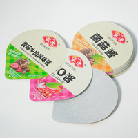 Film d'étanchéité en aluminium imprimé sur mesure pour les gobelets en plastique PP pour yaourt et café, film de lamination pour emballages alimentaires