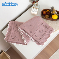 Nueva Llegada Mimixiong, Mantas de Bebé Tejidas a Crochet con Borde de Concha, Personalizadas, Encantadoras, con Diseño Calado, de Algodón Suave