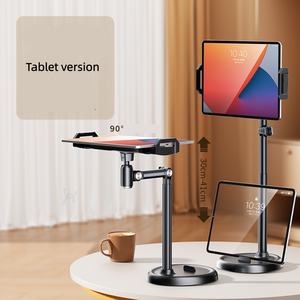 Support de téléphone pratique à fixer au-dessus de la tête, base ronde pour bureau, support réglable pour diffusion en direct, adapté aux téléphones portables et tablettes - Product Image 6