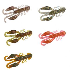 5 Pezzi/Sacchetto Esche Morbide in Silicone a Forma <span class=keywords><strong>di</strong></span> Larva <span class=keywords><strong>di</strong></span> Gambero 5cm 2g Jig Wobbler con Odore <span class=keywords><strong>di</strong></span> Pesce Vermi Artificiali per Pesca al Bass - Product Image 3