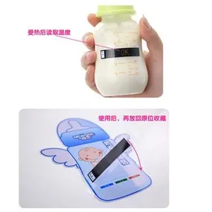Baby Milk Bottle Temperature Reusable Flexible Digital Thermometer Sticker